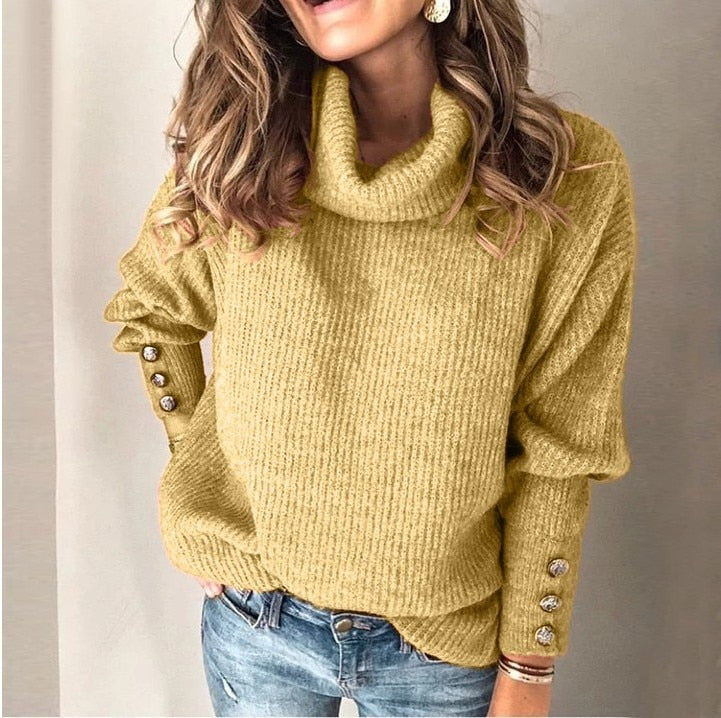Cwen | Jersey ligero de cuello alto para mujer