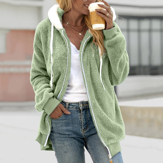 Fleece chaqueta chic, transpirable y confortable para días fríos