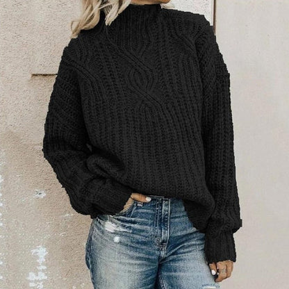 Jersey de Punto Trenzado para Mujer – Elegante y Cómodo