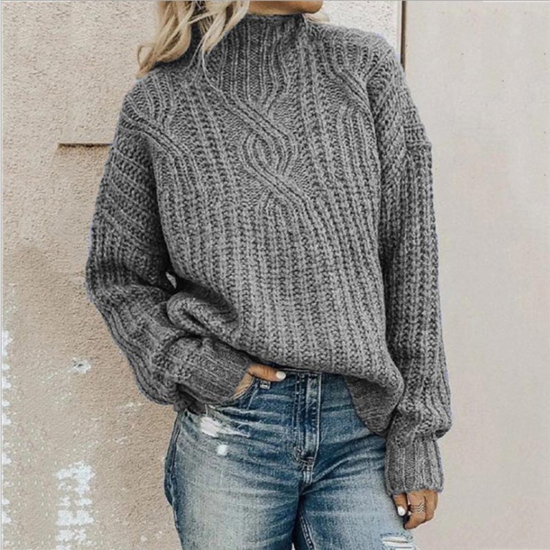 Jersey de Punto Trenzado para Mujer – Elegante y Cómodo