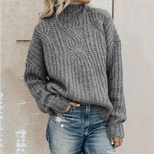 Jersey de Punto Trenzado para Mujer – Elegante y Cómodo