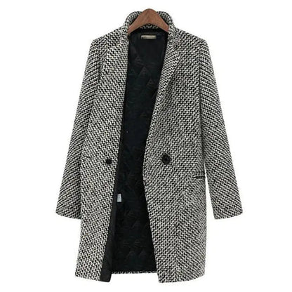 Abrigo elegante largo invierno cómodo y moderno para diario