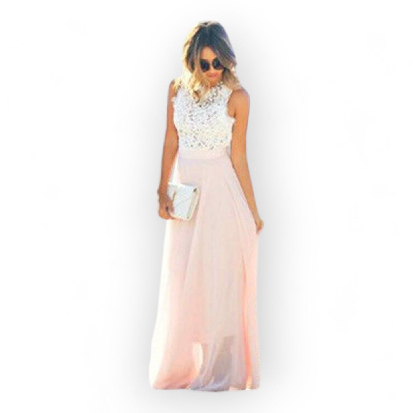 Hailey | Elegante vestido de verano sin mangas de encaje