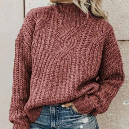 Jersey de Punto Trenzado para Mujer – Elegante y Cómodo