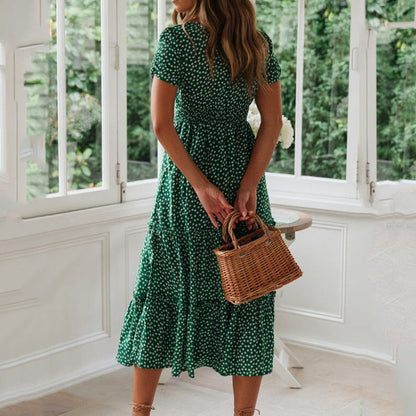 Vestido veraniego retro, elegante y versátil