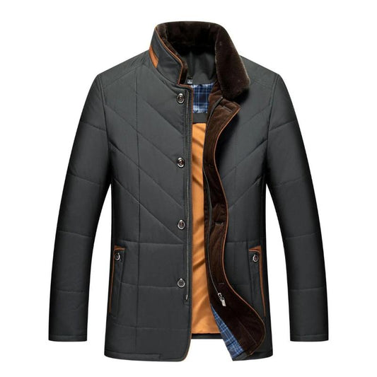 Chaqueta acolchada hombre cálida elegante casual otoño-invierno