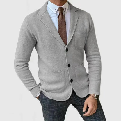 Chaqueta hombre de punto elegante, moderna y confortable