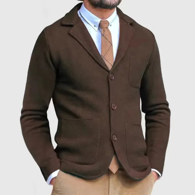 Chaqueta hombre de punto elegante, moderna y confortable