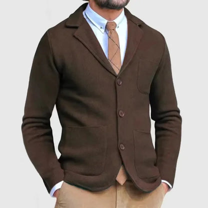 Chaqueta hombre de punto elegante, moderna y confortable
