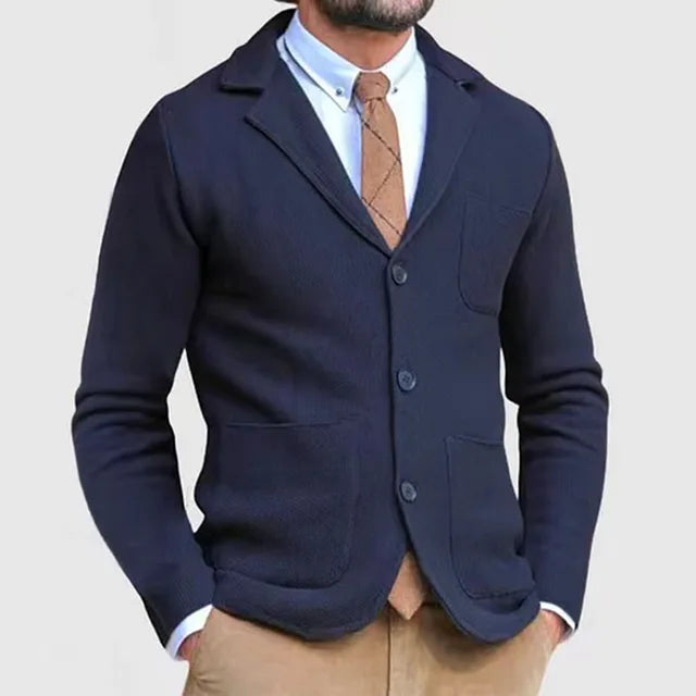 Chaqueta hombre de punto elegante, moderna y confortable