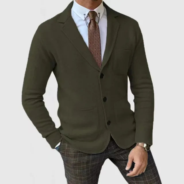 Chaqueta hombre de punto elegante, moderna y confortable