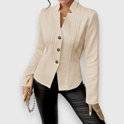 Blazer artesanal mujer elegante ligero y sofisticado paseo