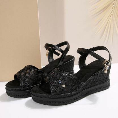 Amity | Sandalias con cuña regular