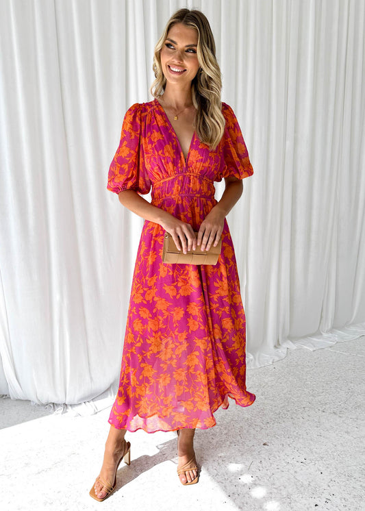 Vestido mujer verano elegante flores ligero chic primavera-verano