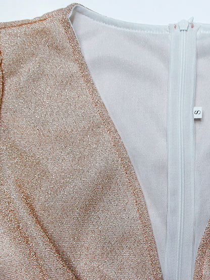 Vestido largo mujer elegante con brillo ideal fiesta y gala