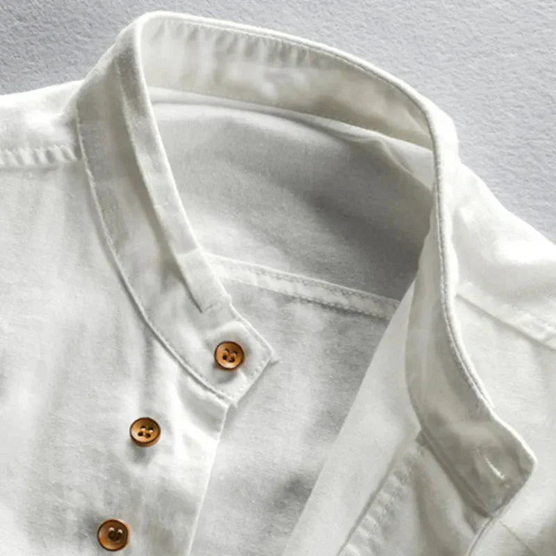 Camisa de hombre japonesa, sofisticada y versátil para eventos