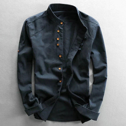 Camisa de hombre japonesa, sofisticada y versátil para eventos