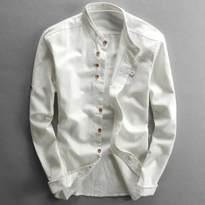 Camisa de hombre japonesa, sofisticada y versátil para eventos