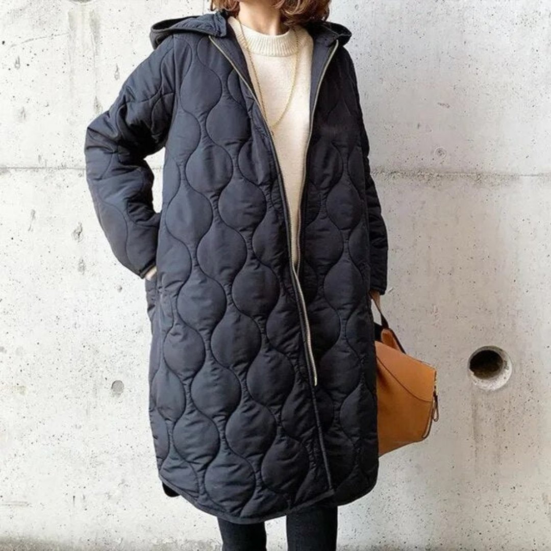 Chaqueta acolchada mujer con cremallera ligera cálida y moderna invierno