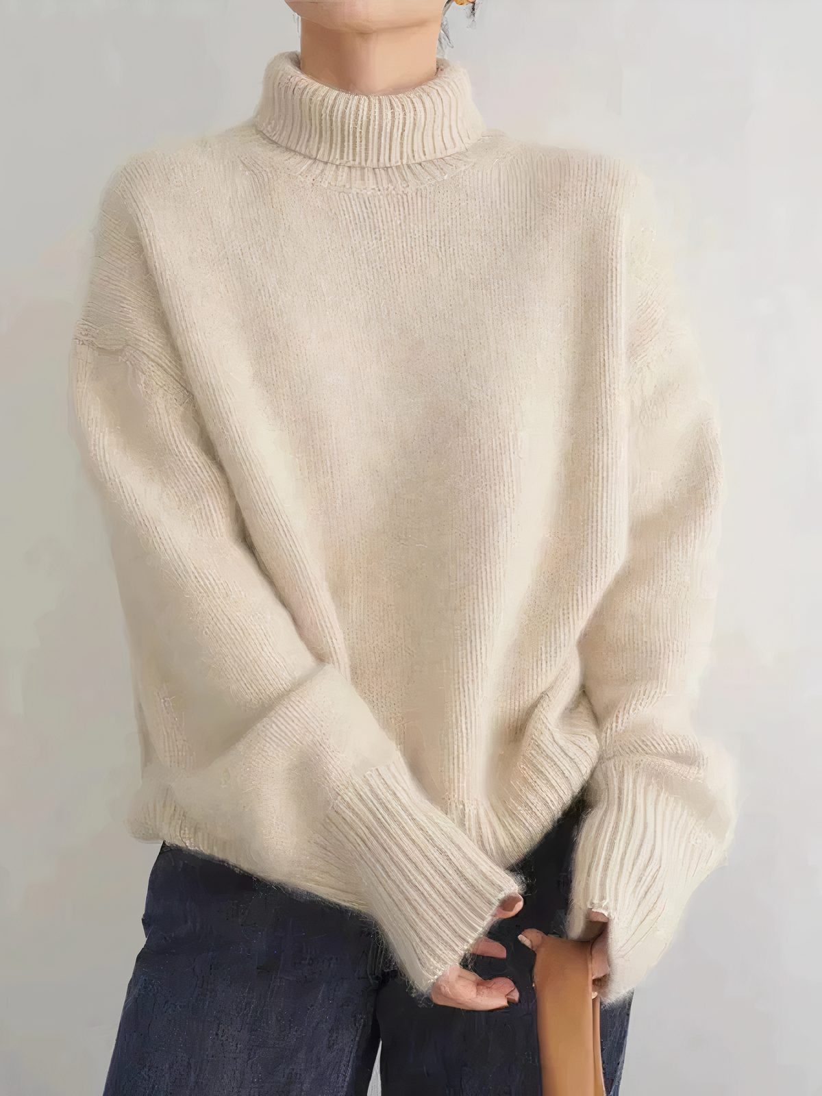 Jersey femenino cachemira cómodo y moderno para eventos