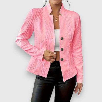Blazer artesanal mujer elegante ligero y sofisticado paseo