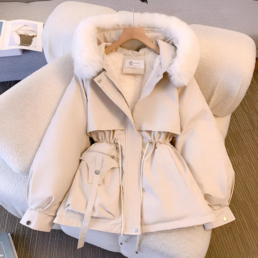 Chaqueta mujer elegante resistente al frío chic y cómoda