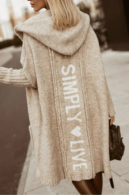 Chaqueta de Punto Larga – Confort y Elegancia para Mujer