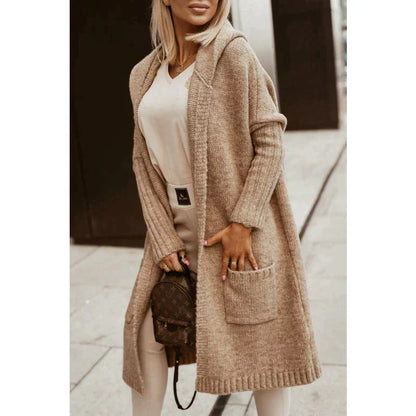 Chaqueta de Punto Larga – Confort y Elegancia para Mujer