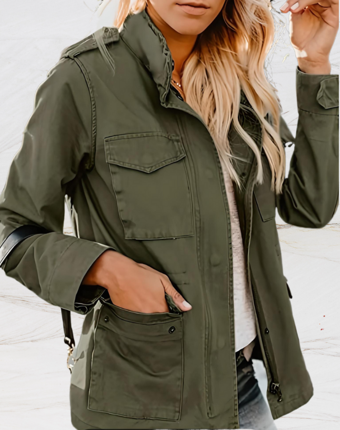Madelin | Elegante chaqueta utilitaria informal