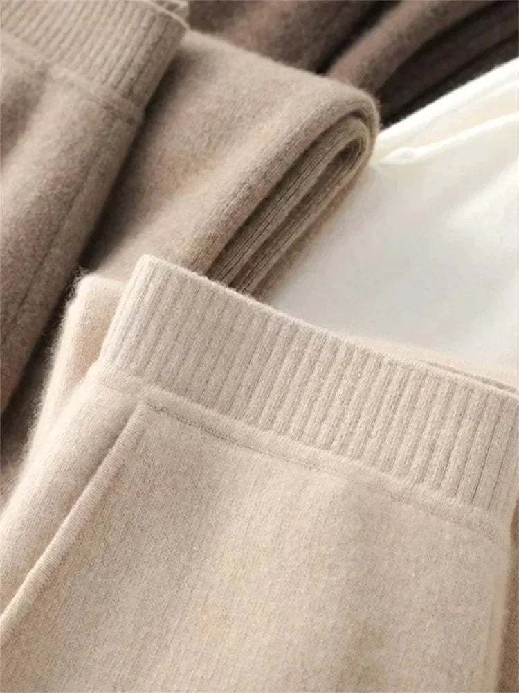 Pantalones elegantes de lana para mujer: cálidos y cómodos para el invierno