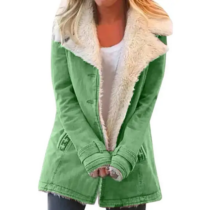 Chaqueta femenina confortable moderna versátil otoño-invierno