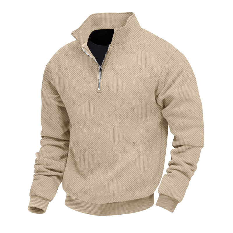 Jersey hombre half-zip cómodo y estiloso para diario y trabajo