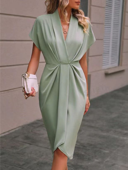 Vestido de mujer midi wrap sofisticado y versátil