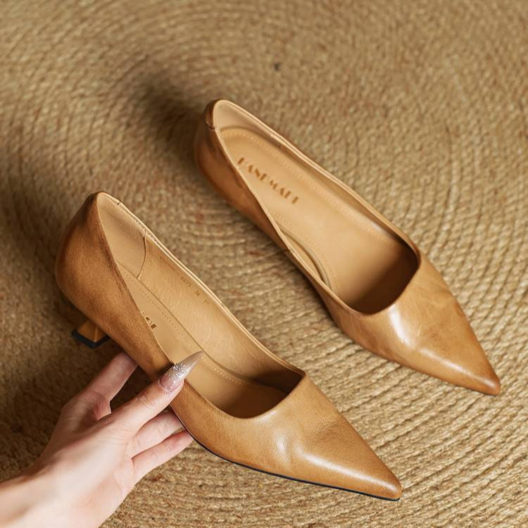 Zapatos Elegantes Mujer – Tacón Clásico y Piel Transpirable