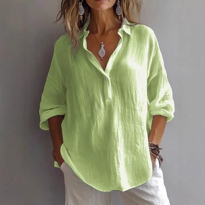 Fabiola | Elegante blusa con cuello en V