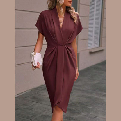 Vestido de mujer midi wrap sofisticado y versátil