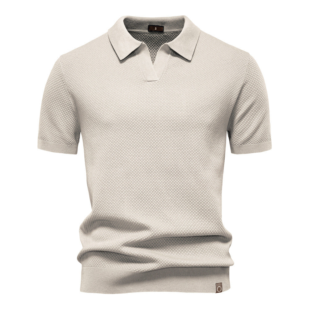Polo de Hombre con Tejido Estructurado – Elegancia Casual
