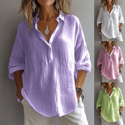 Fabiola | Elegante blusa con cuello en V