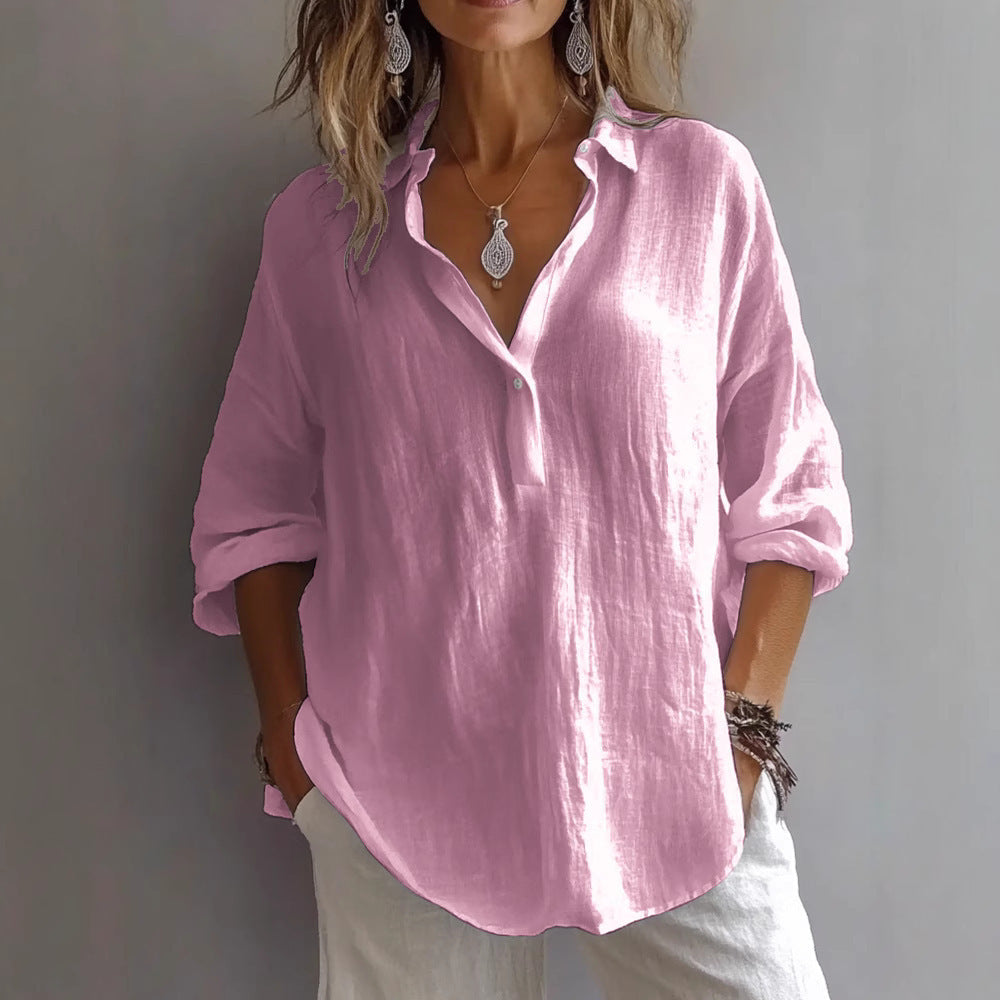 Fabiola | Elegante blusa con cuello en V