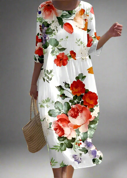 Dorothy | Maxi vestido vaporoso con estampado floral