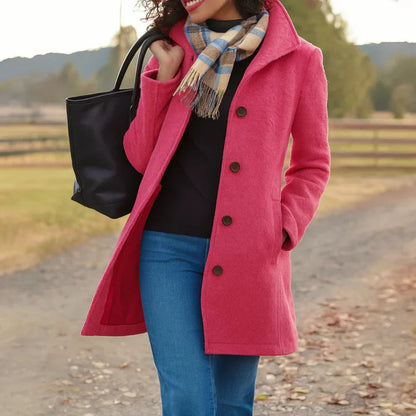 Chaqueta mujer lana elegante ligera perfecta otoño-invierno