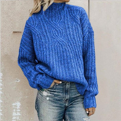 Jersey de Punto Trenzado para Mujer – Elegante y Cómodo