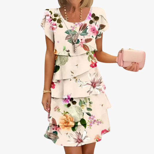 Vestido floral maxi mujer moderno chic casual y formal