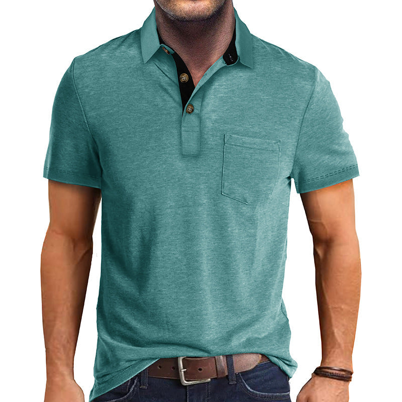 Camisa tipo polo masculina, ligera y versátil para verano