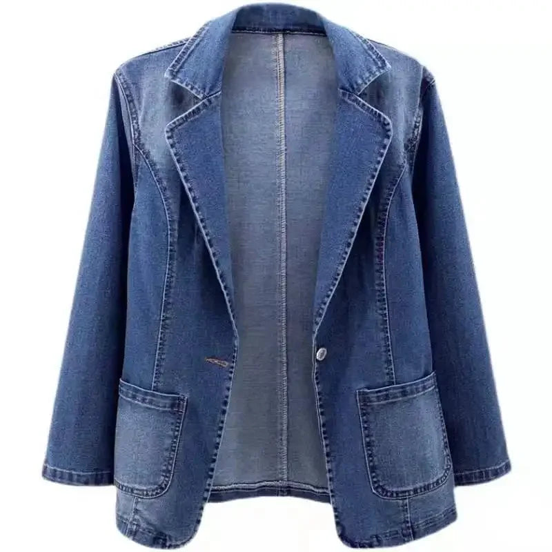 Chaqueta Mujer – Estilo Denim Sofisticado para Oficina o Salidas