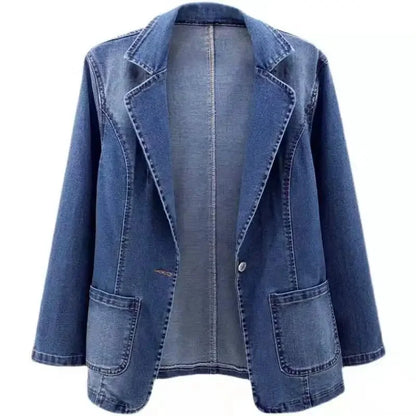 Chaqueta Mujer – Estilo Denim Sofisticado para Oficina o Salidas
