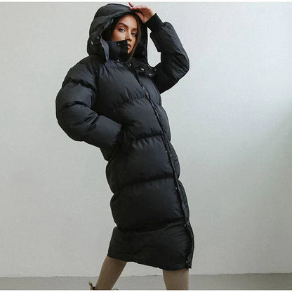 Chaqueta Puffer Mujer – Larga, Impermeable y Perfecta para Invierno