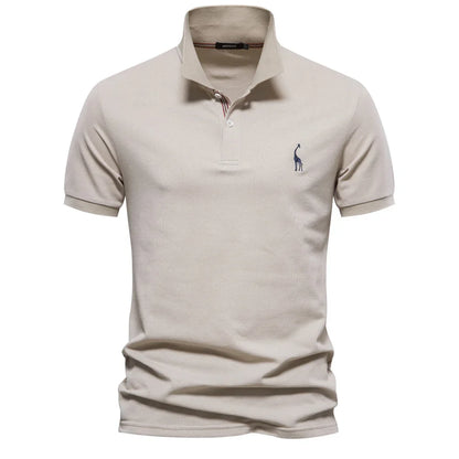 Polo de manga corta para hombre con cuello clásico