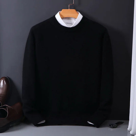Jersey masculino cachemira ligero cómodo y versátil para diario
