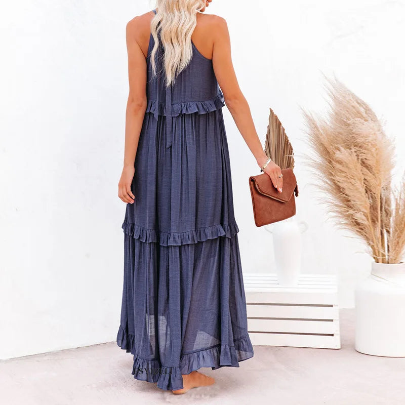 Vestido Mujer – Diseño Atemporal, Volantes y Estilo Elegante
